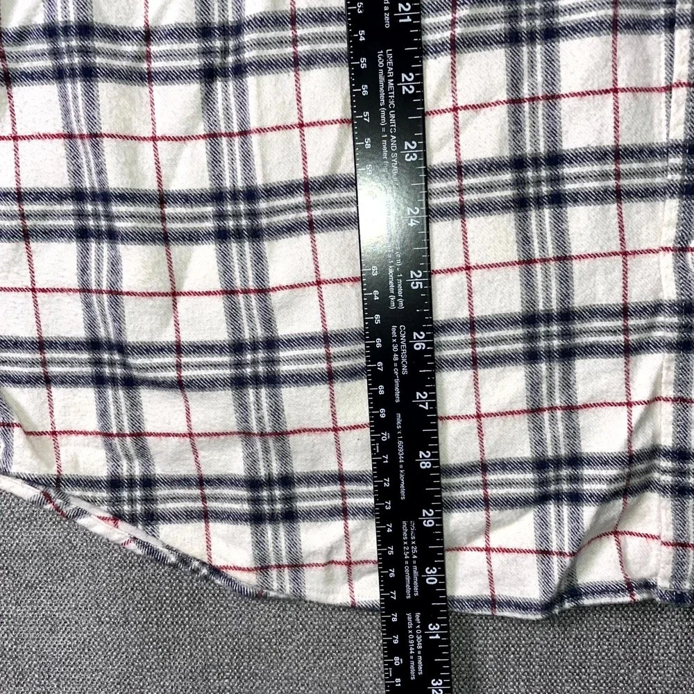 Banana Republic Flannel Shirt Mens XL Multicolor Plaid Standard Fit Button Up